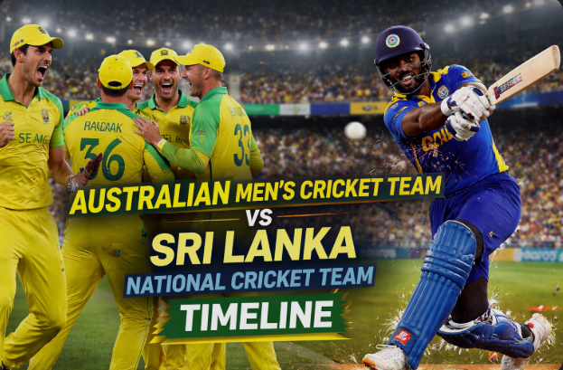 Sri Lanka National Cricket Team Vs Australian Men's Cricket Team Timeline