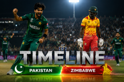 Pakistan National Cricket Team Vs Zimbabwe National Cricket Team Timeline