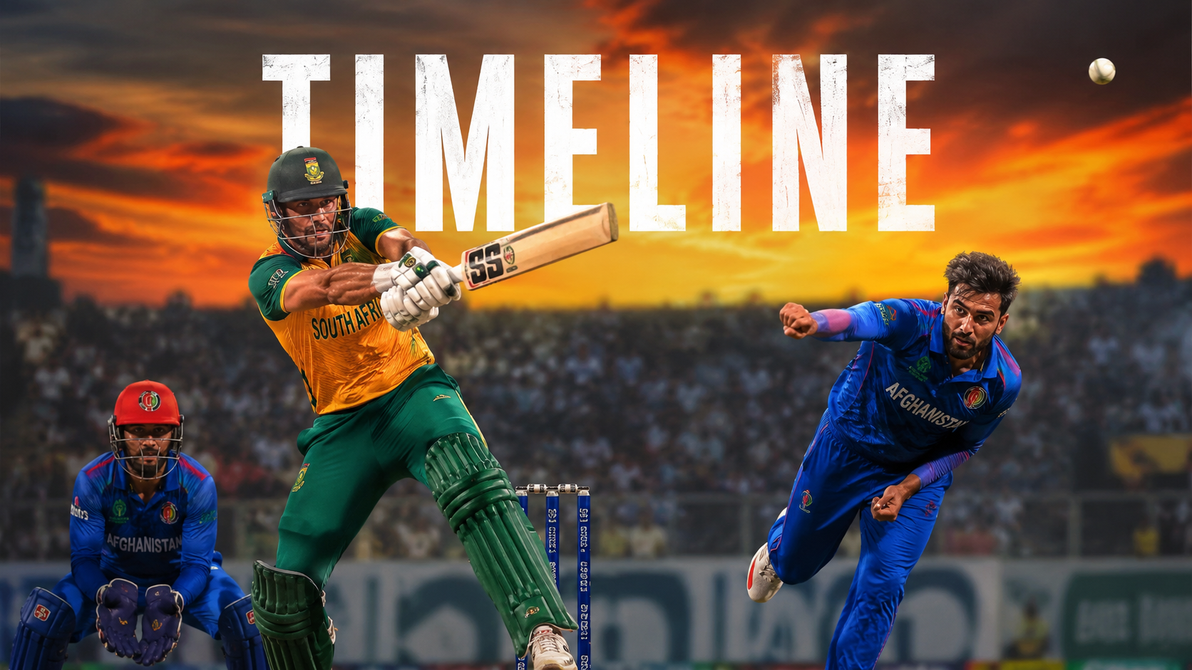 South Africa National Cricket Team Vs Afghanistan National Cricket Team Timeline