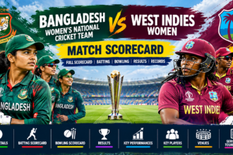 Bangladesh women's national cricket team vs West Indies women match scorecard – full batting, bowling and match results